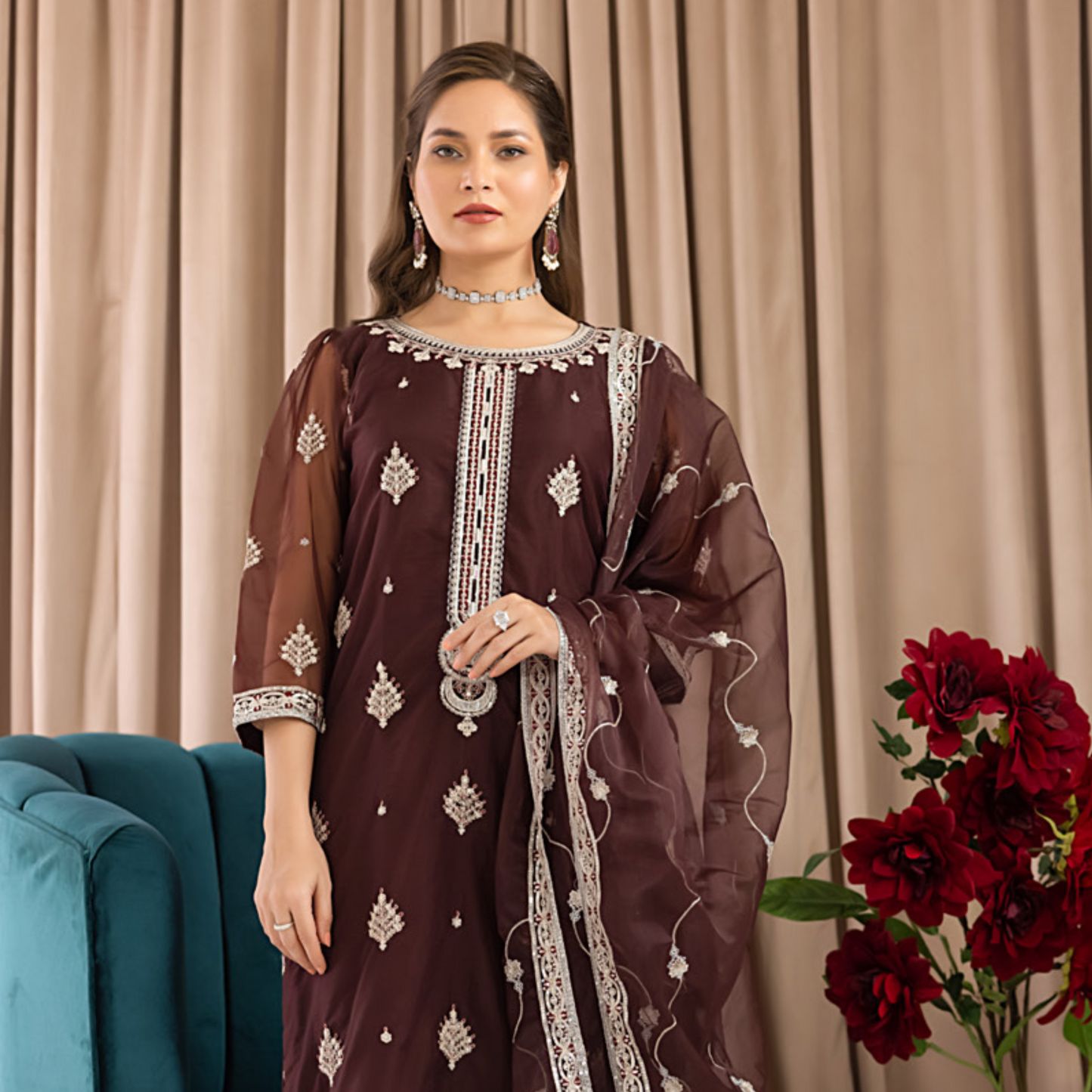 BAHAR Organza STITCHED