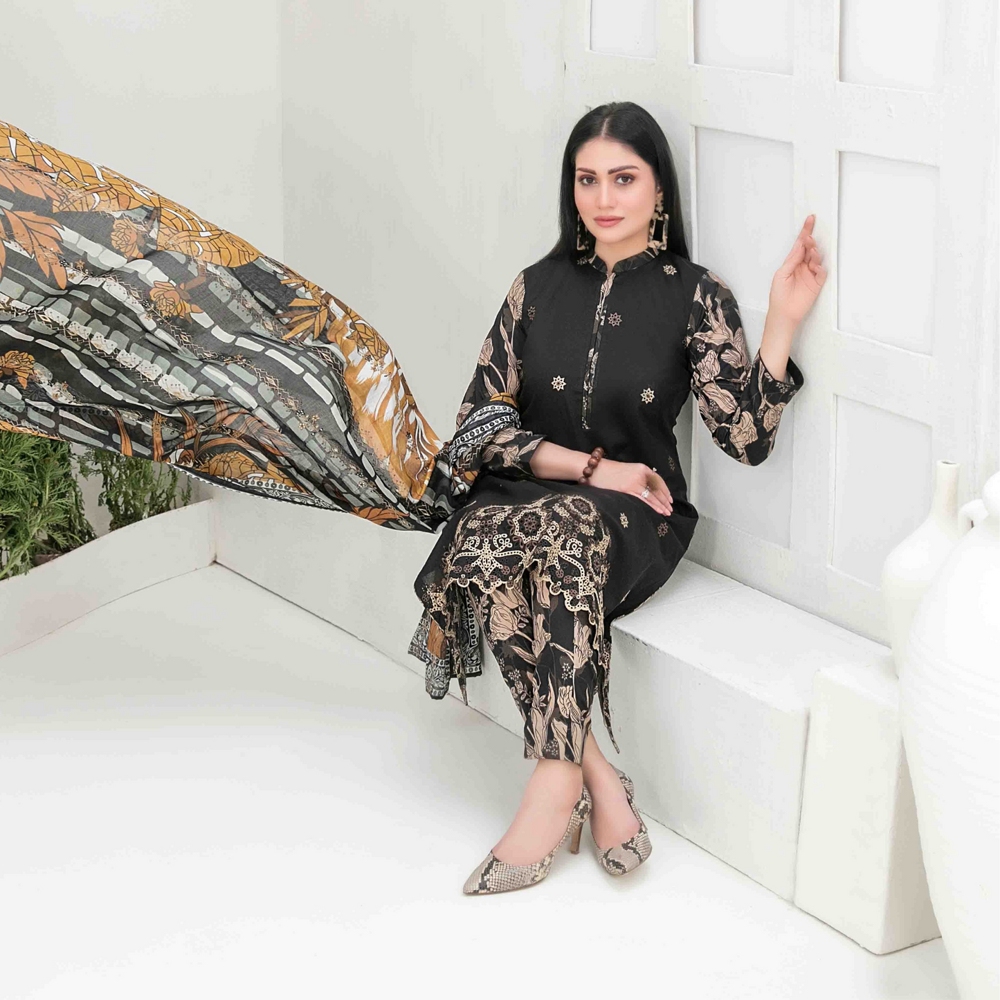 Gulposh Unstitched Collection 3pc