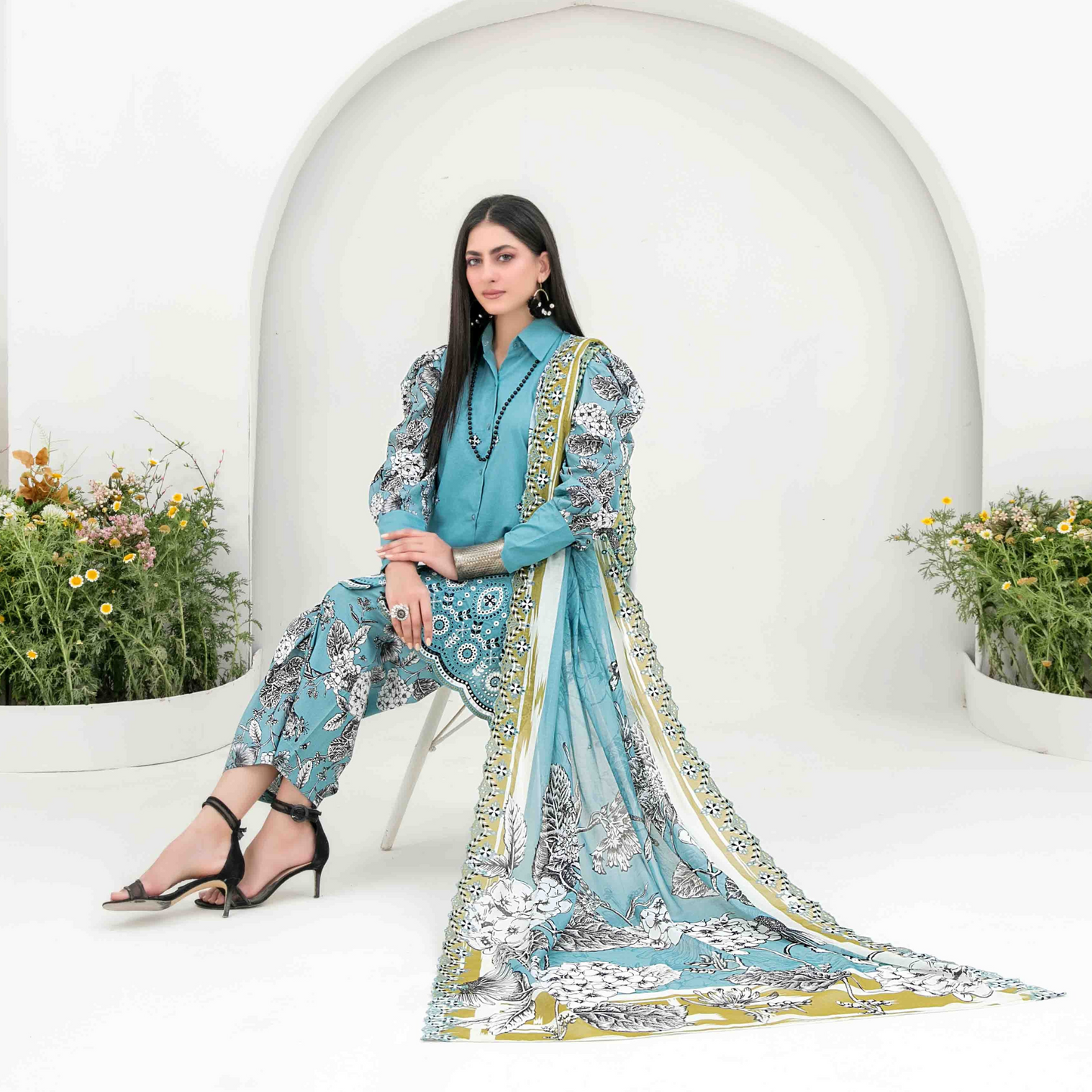 Gulposh Unstitched Collection 3pc