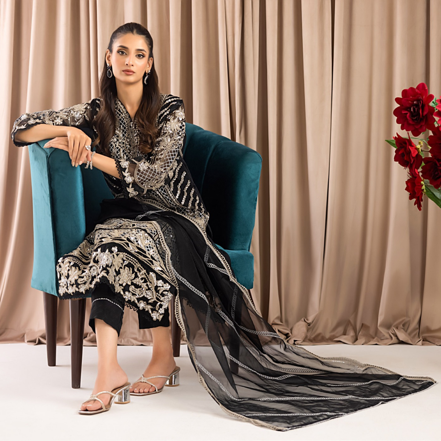 BAHAR Organza STITCHED