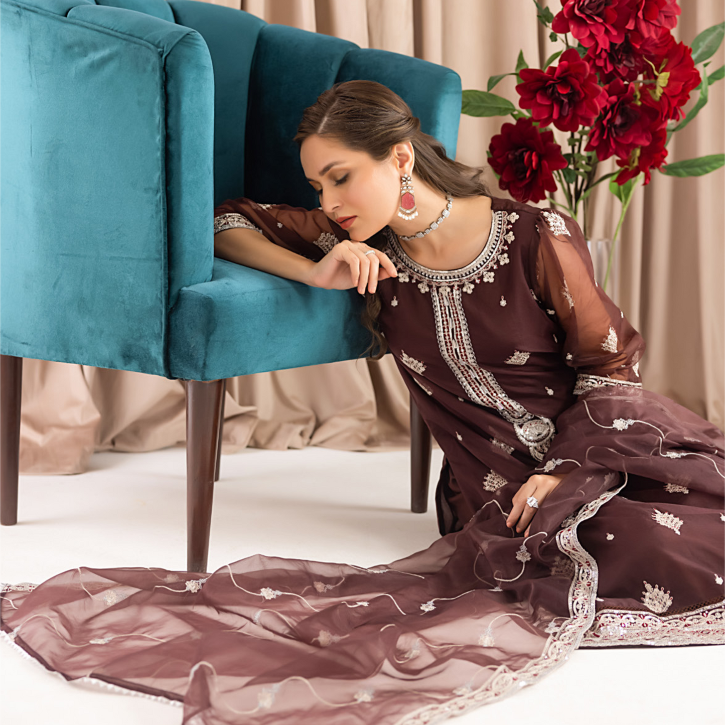 BAHAR Organza STITCHED
