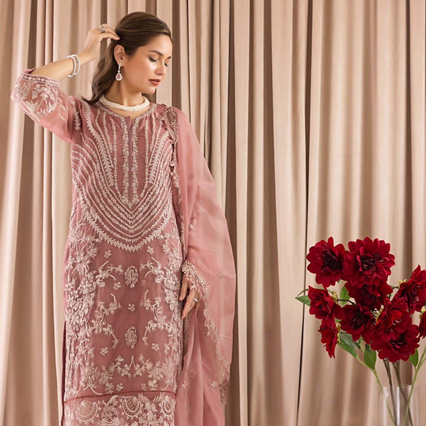 BAHAR Organza STITCHED