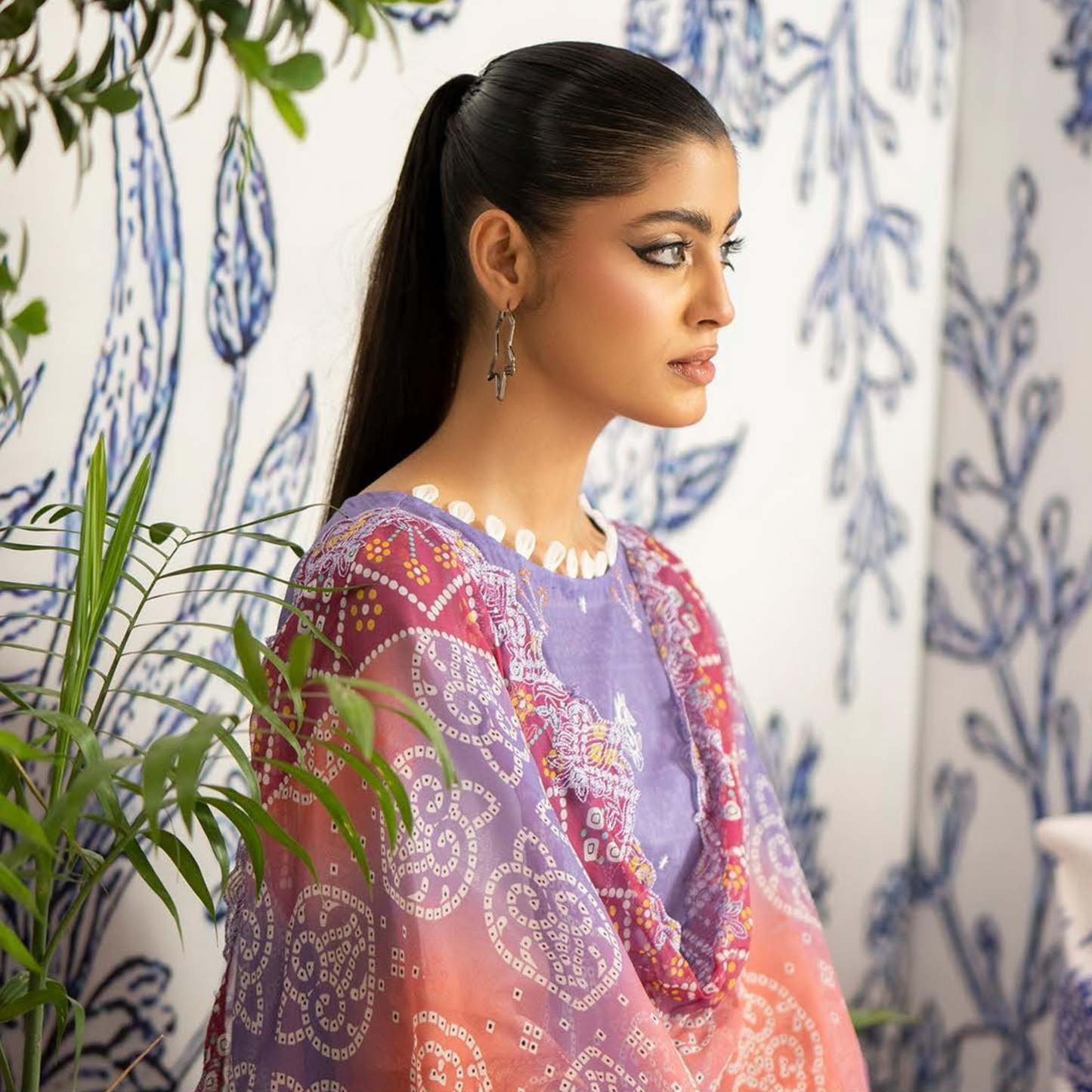 ROSHNAI 3 PC UN-STITCHED (SHIRT TROUSER & DUPATTA)