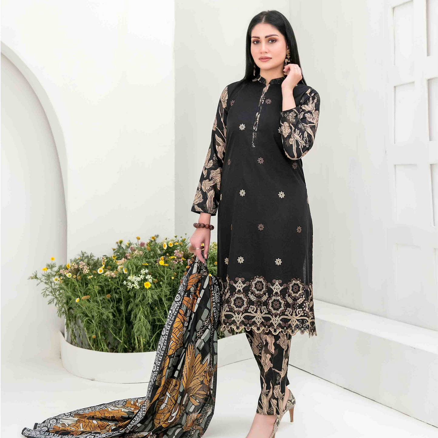 Gulposh Unstitched Collection 3pc