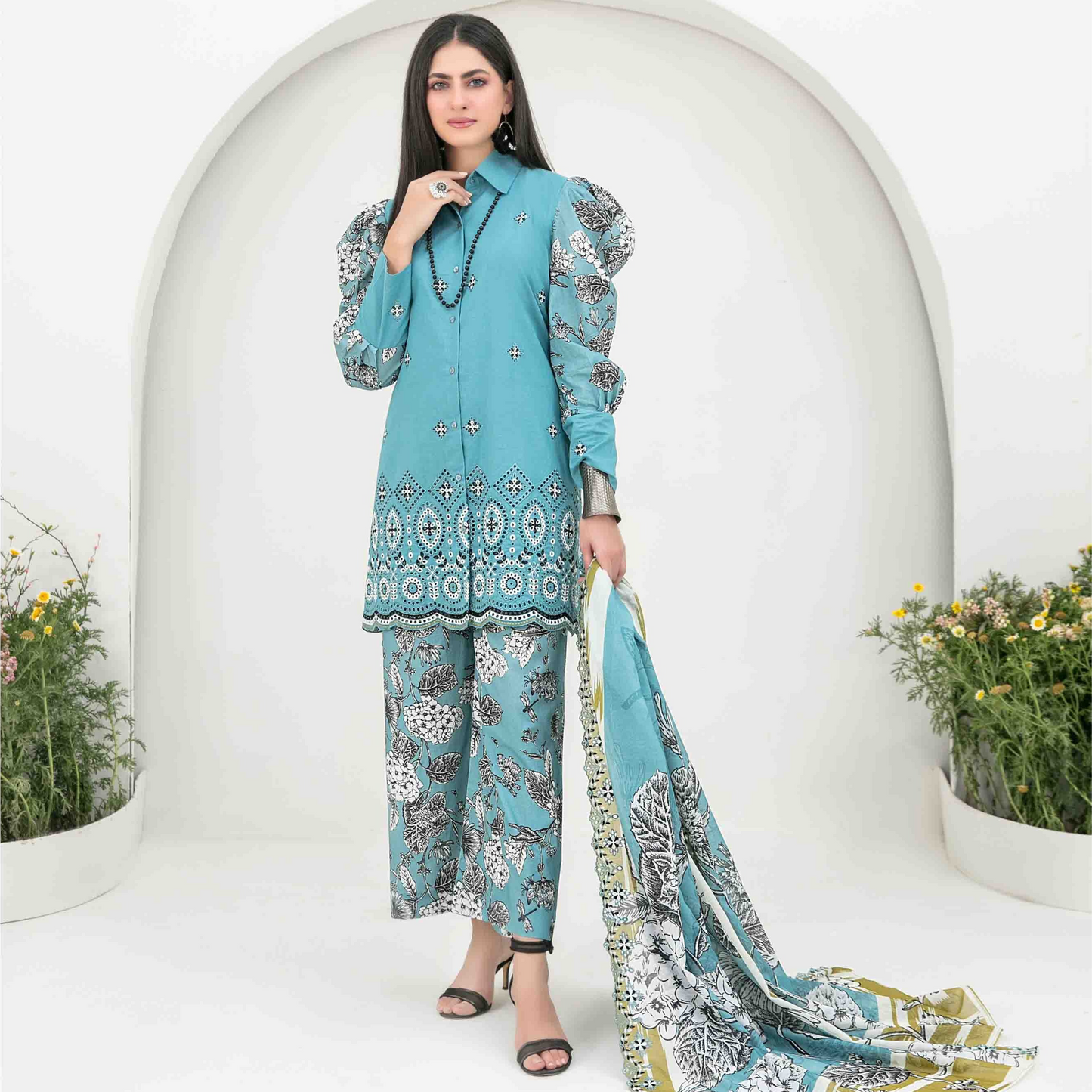 Gulposh Unstitched Collection 3pc