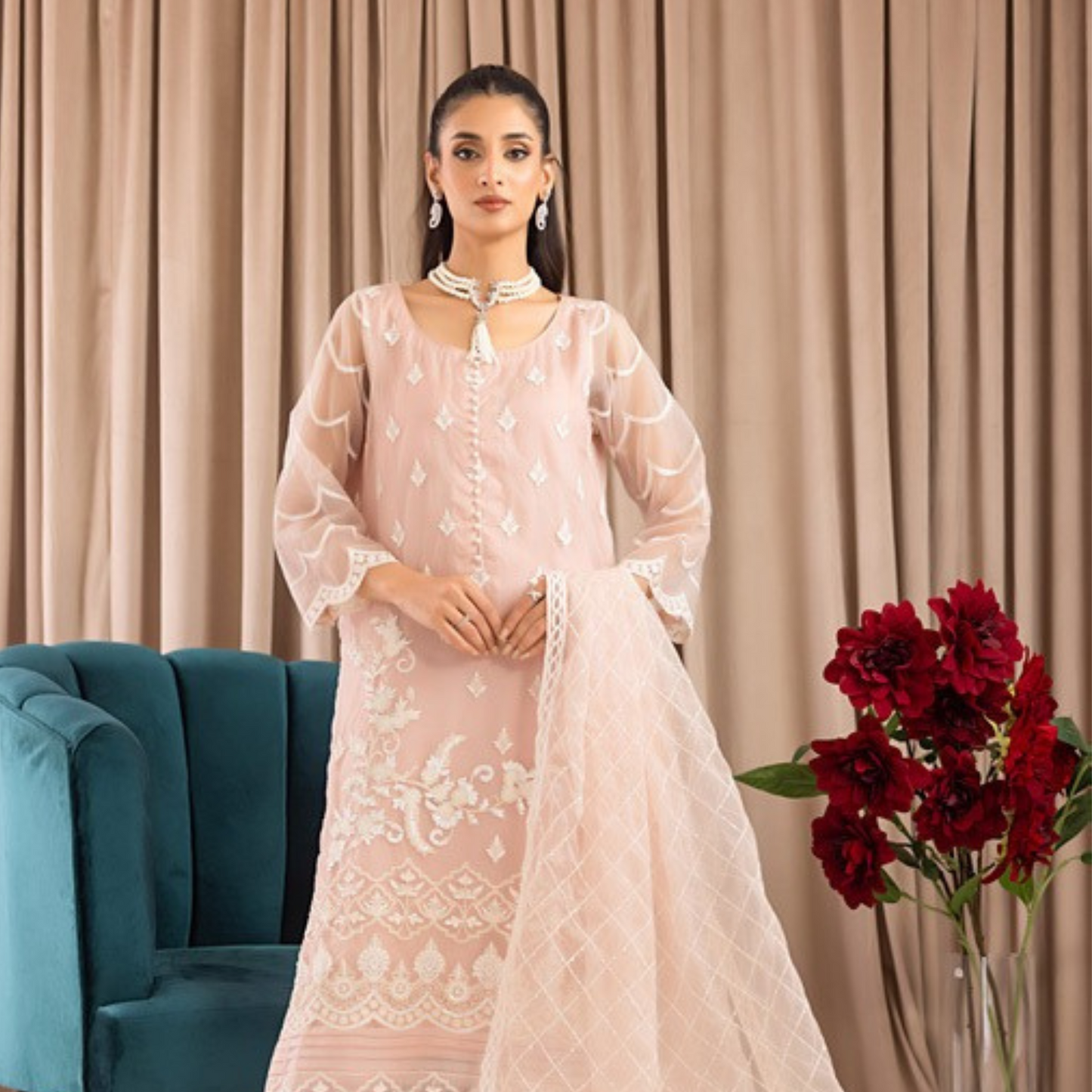 BAHAR Organza STITCHED