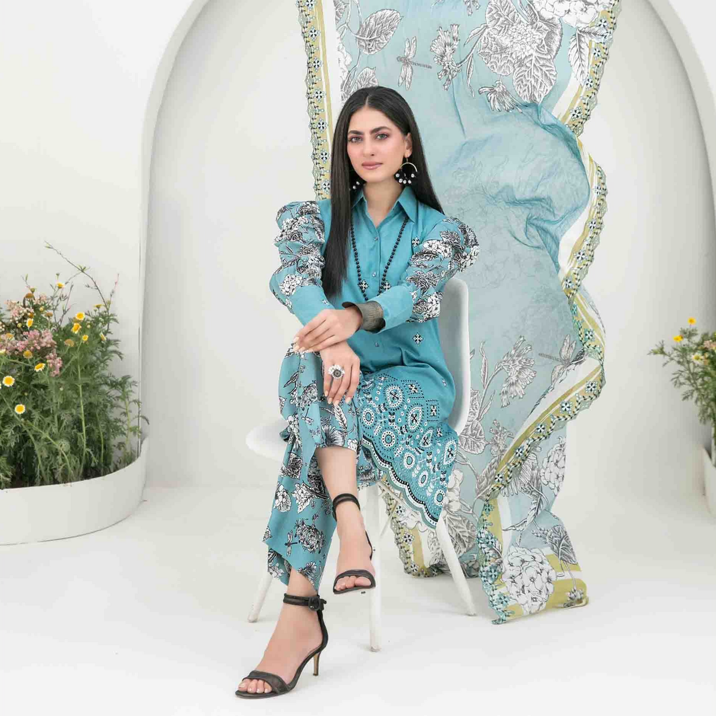Gulposh Unstitched Collection 3pc