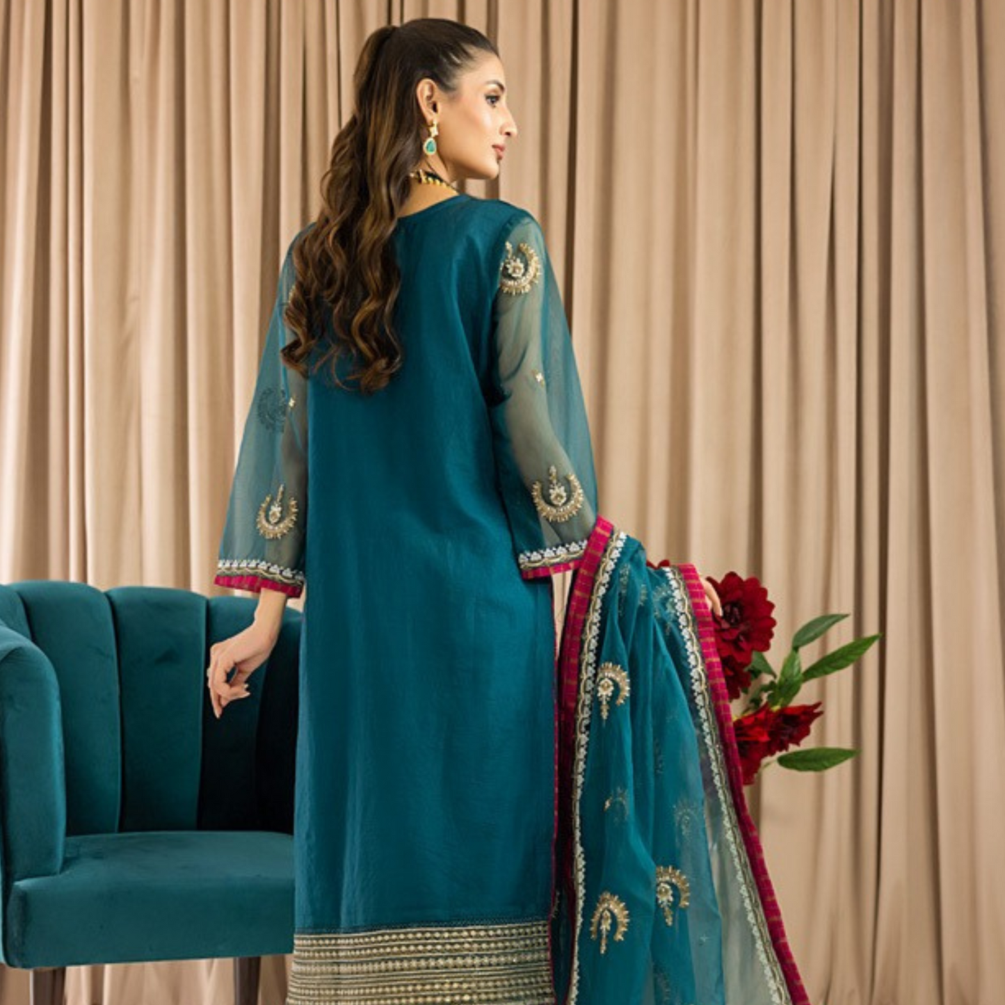 BAHAR Organza STITCHED