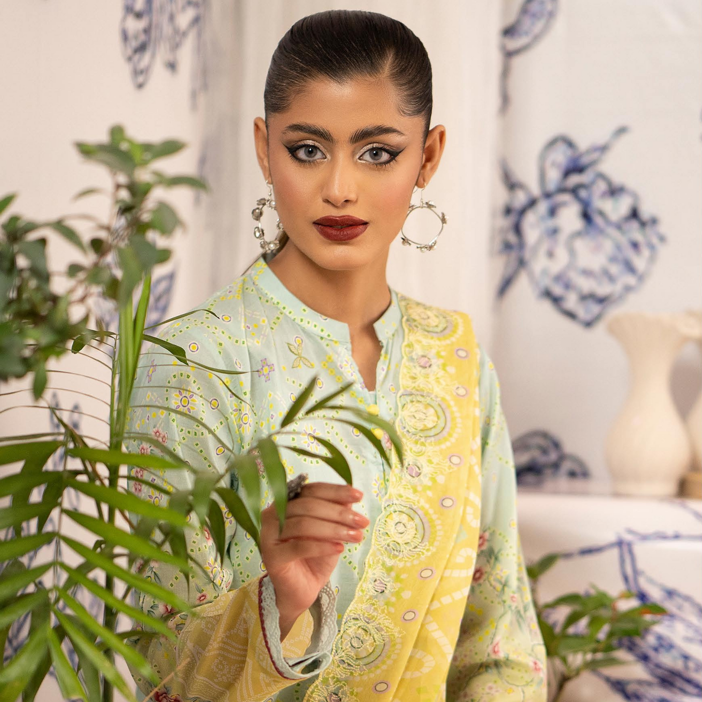 ROSHNAI 3 PC UN-STITCHED (SHIRT TROUSER & DUPATTA)
