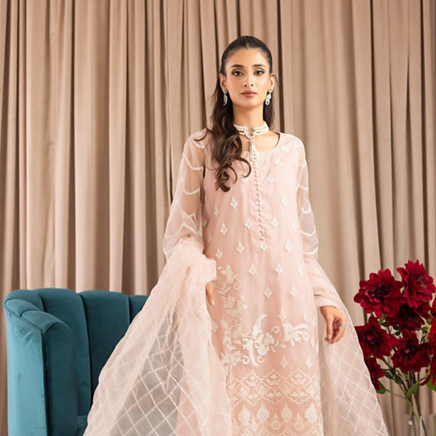 BAHAR Organza STITCHED