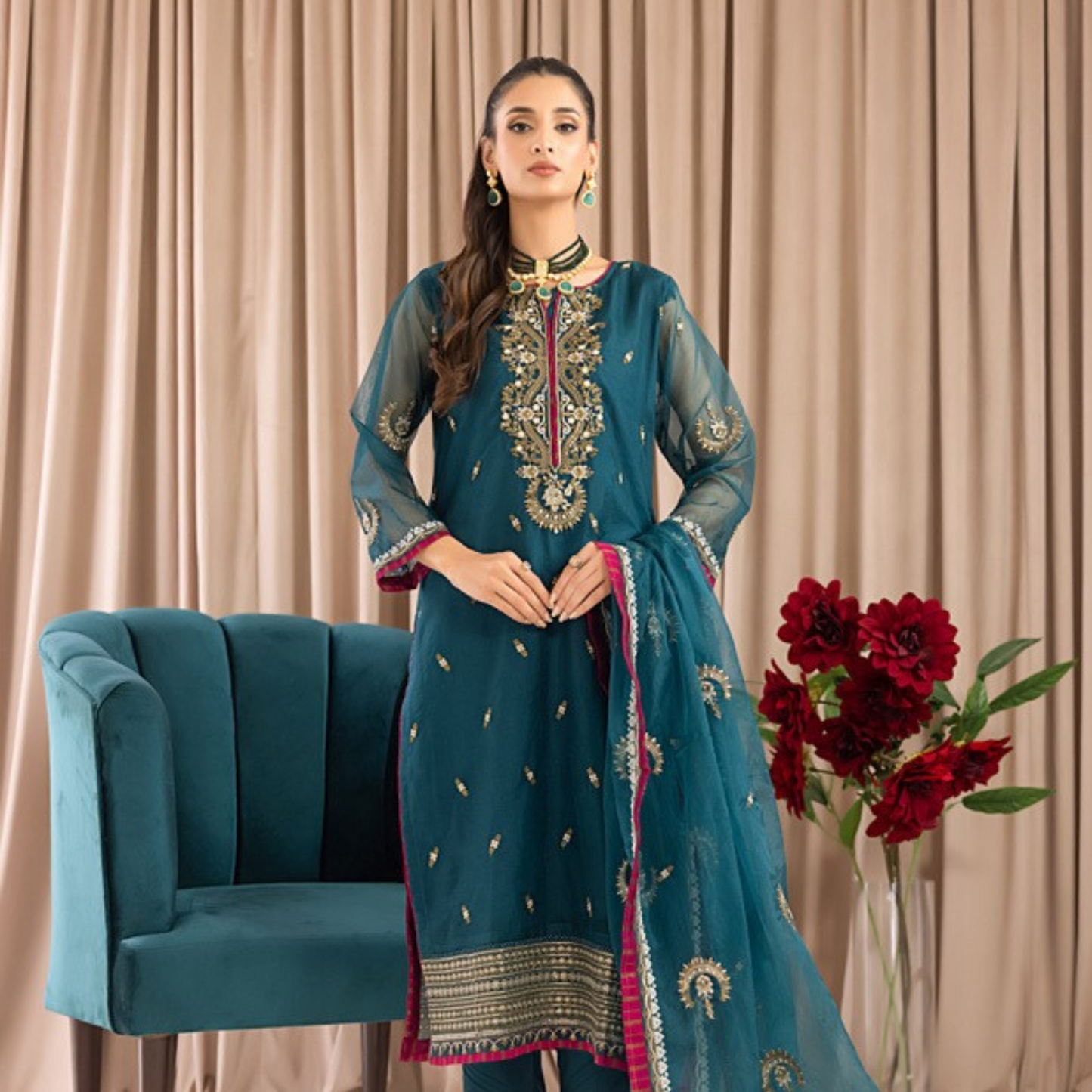 BAHAR Organza STITCHED