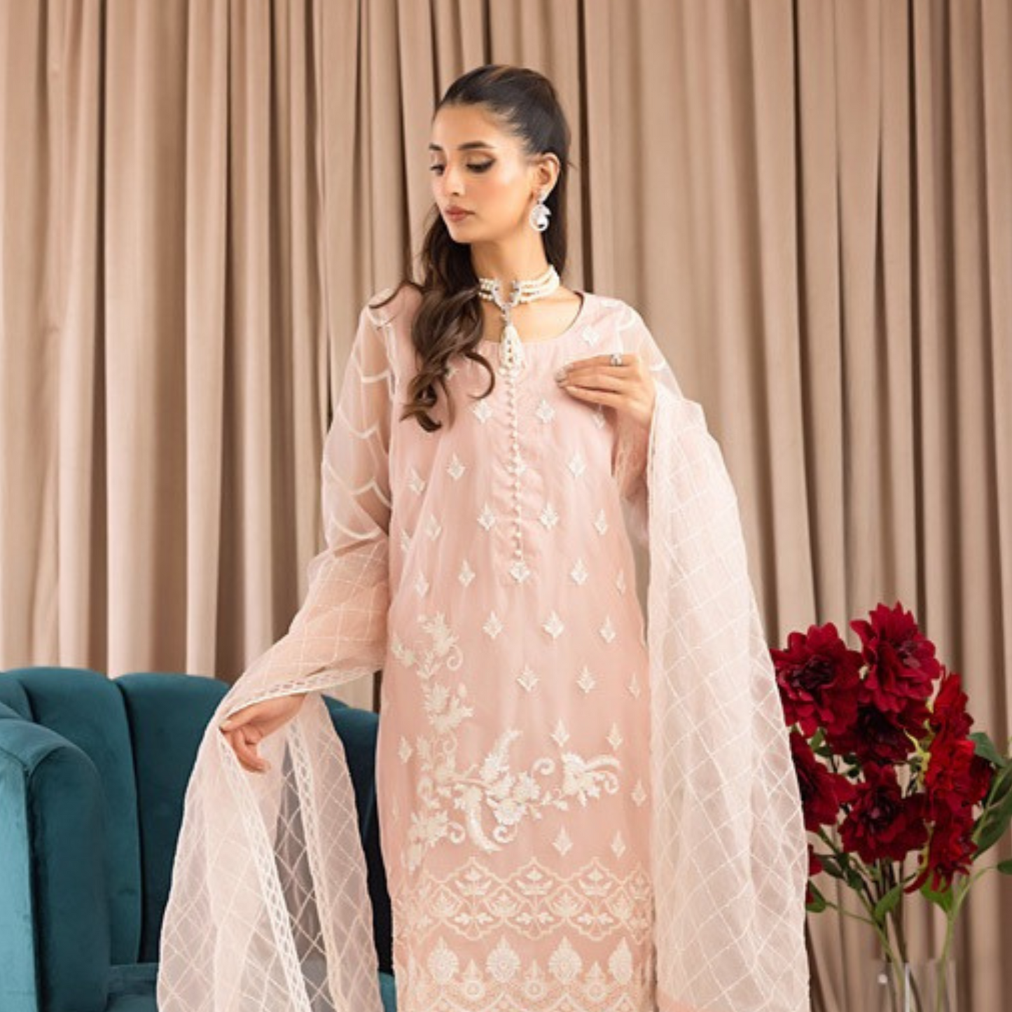 BAHAR Organza STITCHED