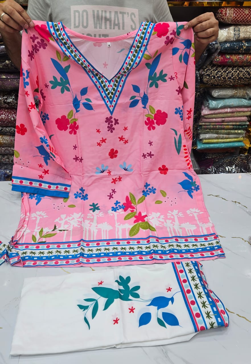 Floral Coord Set Pink