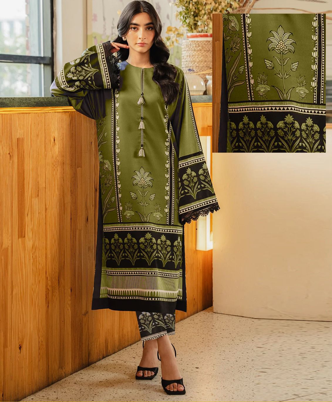 Olive Green Coord Set