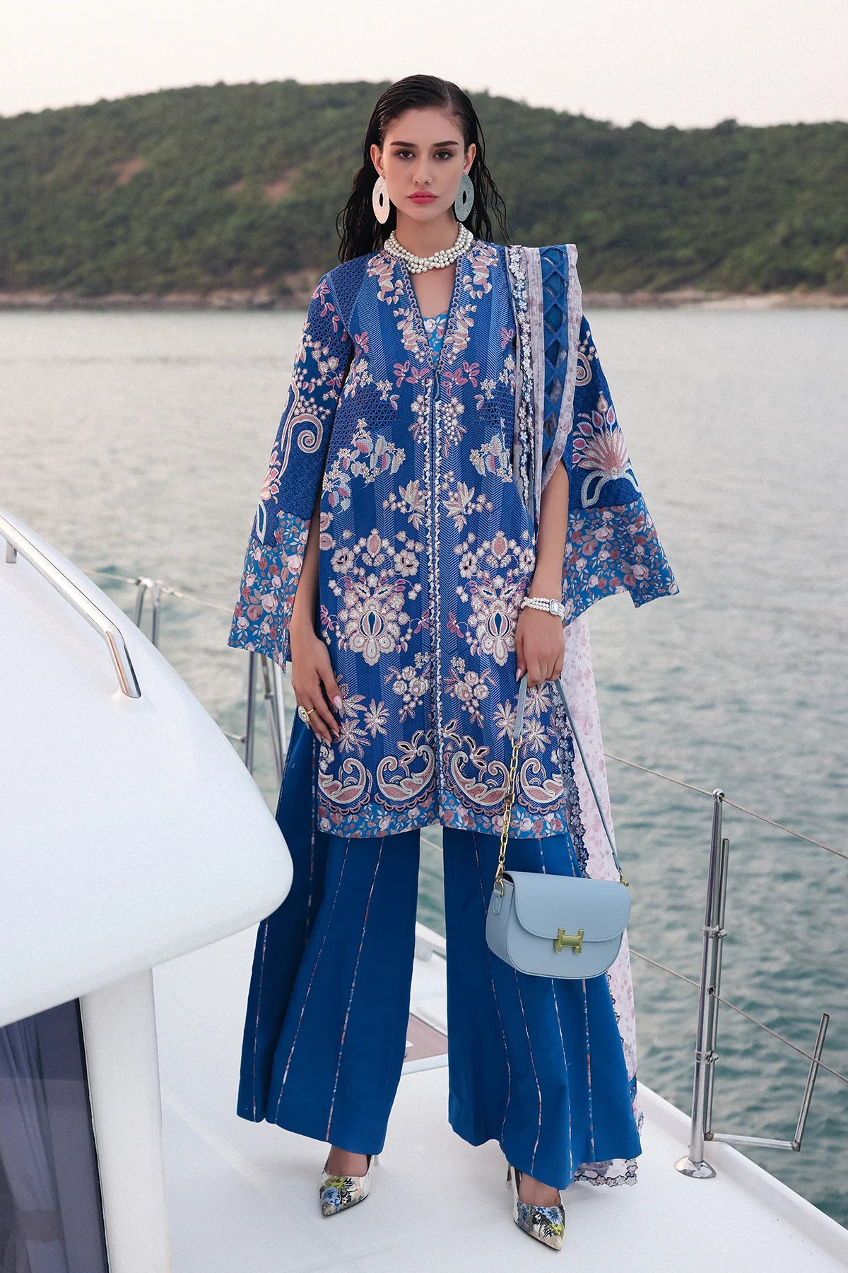 Afrozeh Summer Unstitched - Eclipse