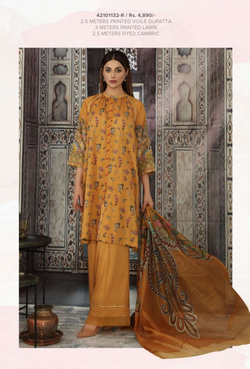 Digital Printed Super Fine Lawn, Grip Chiffon & Cambric