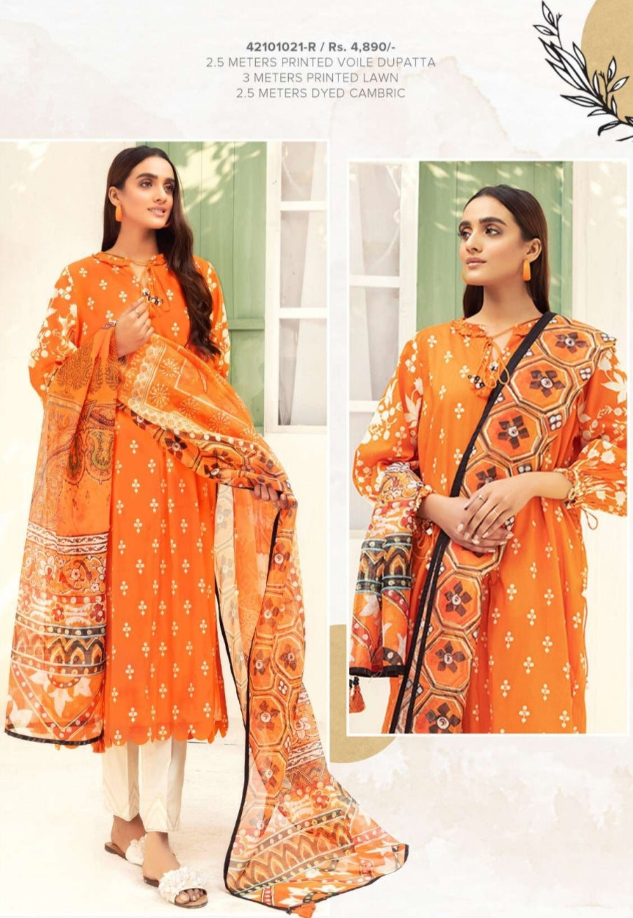 Digital Printed Super Fine Lawn, Grip Chiffon & Cambric