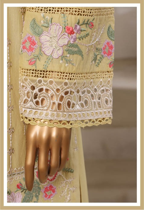 Sadabahar - Luxury Embroided 3 Piece Stitched Yellow
