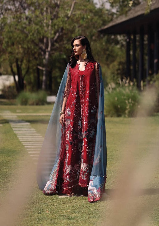 Afrozeh Summer Unstitched - Glacis