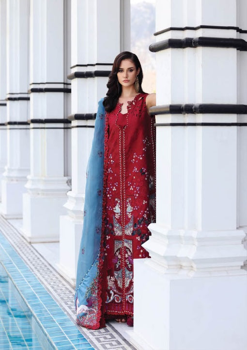 Afrozeh Summer Unstitched - Glacis