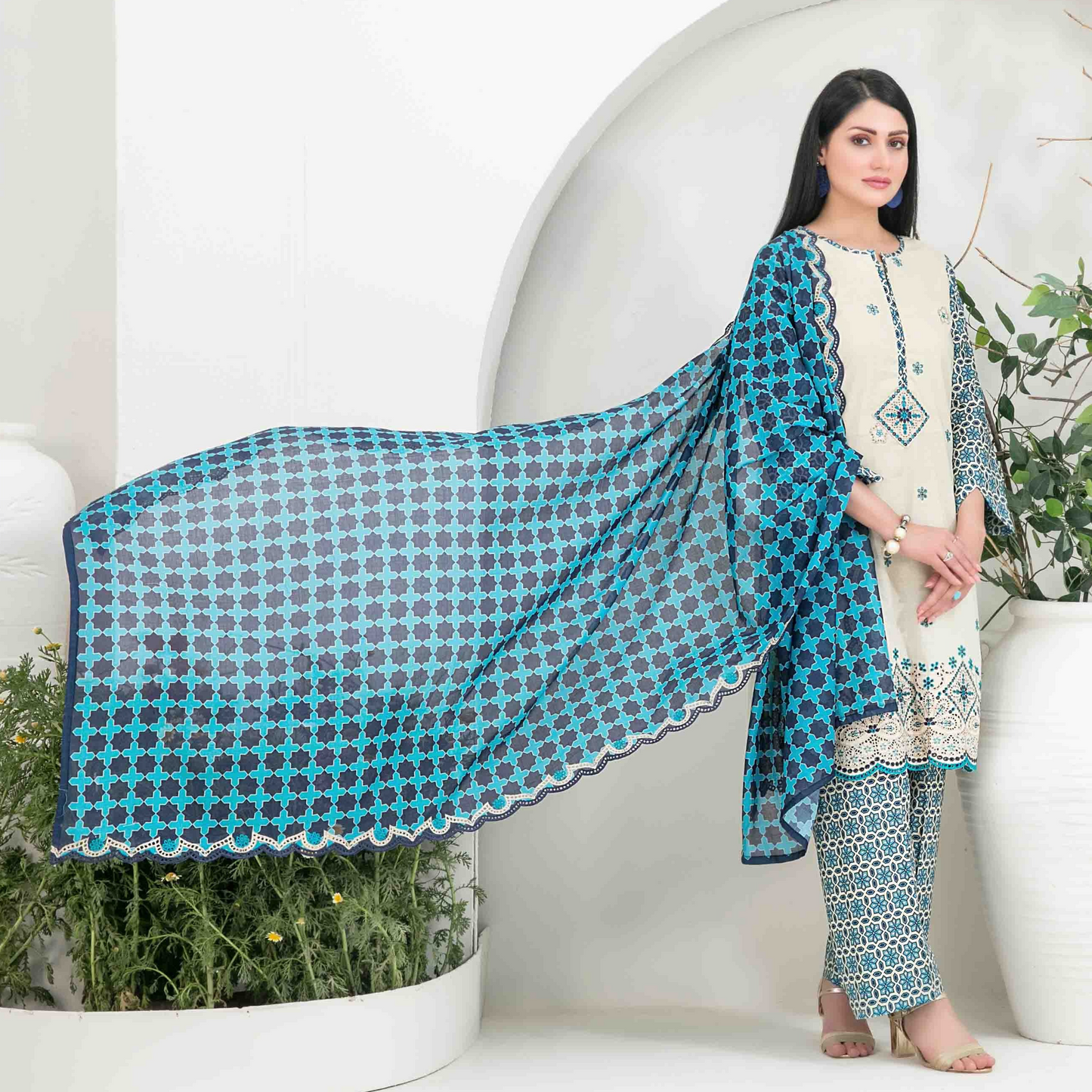 Gulposh Unstitched Collection 3pc