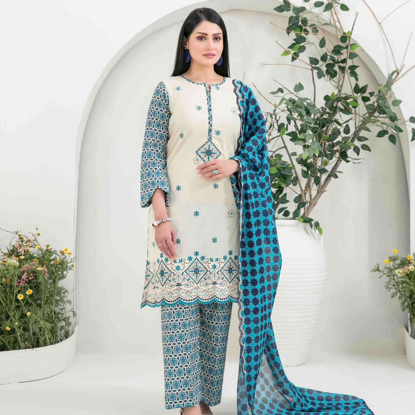 Gulposh Unstitched Collection 3pc