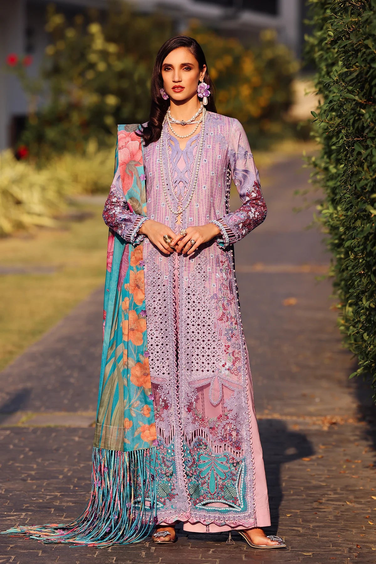 Afrozeh Summer Unstitched - Chrysa