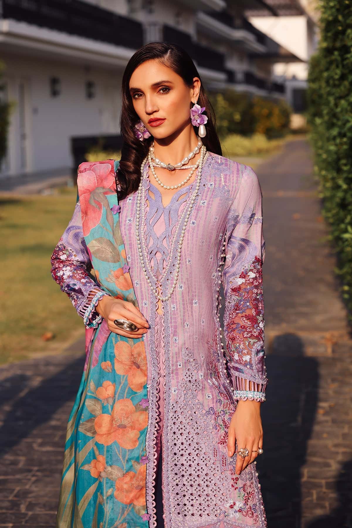 Afrozeh Summer Unstitched - Chrysa