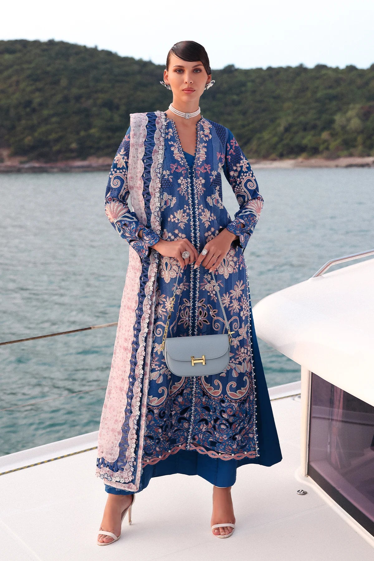 Afrozeh Summer Unstitched - Eclipse