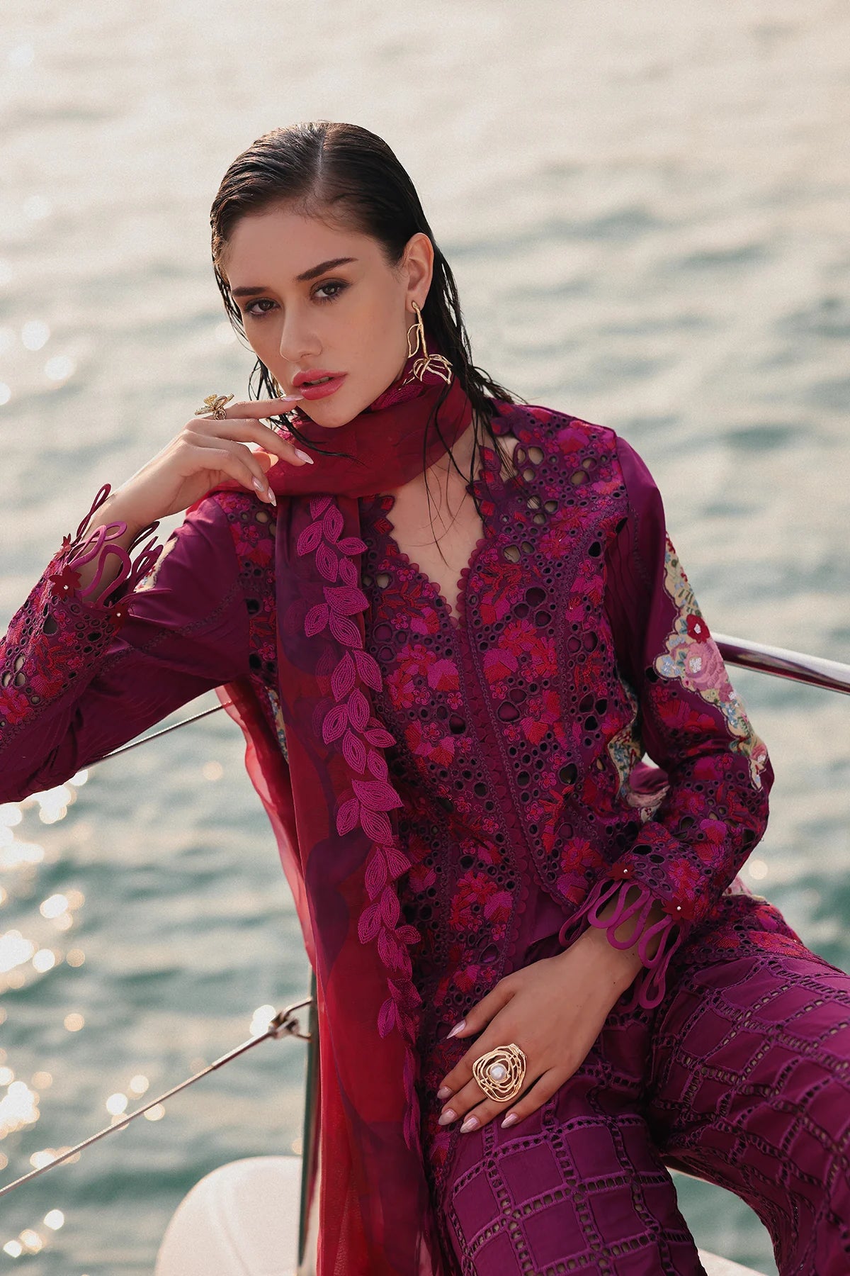 Afrozeh Summer Unstitched - Serene