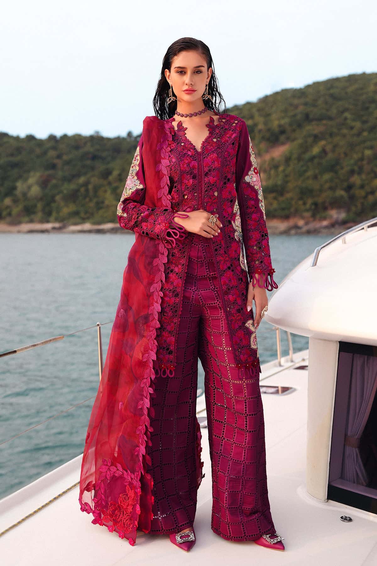 Afrozeh Summer Unstitched - Serene