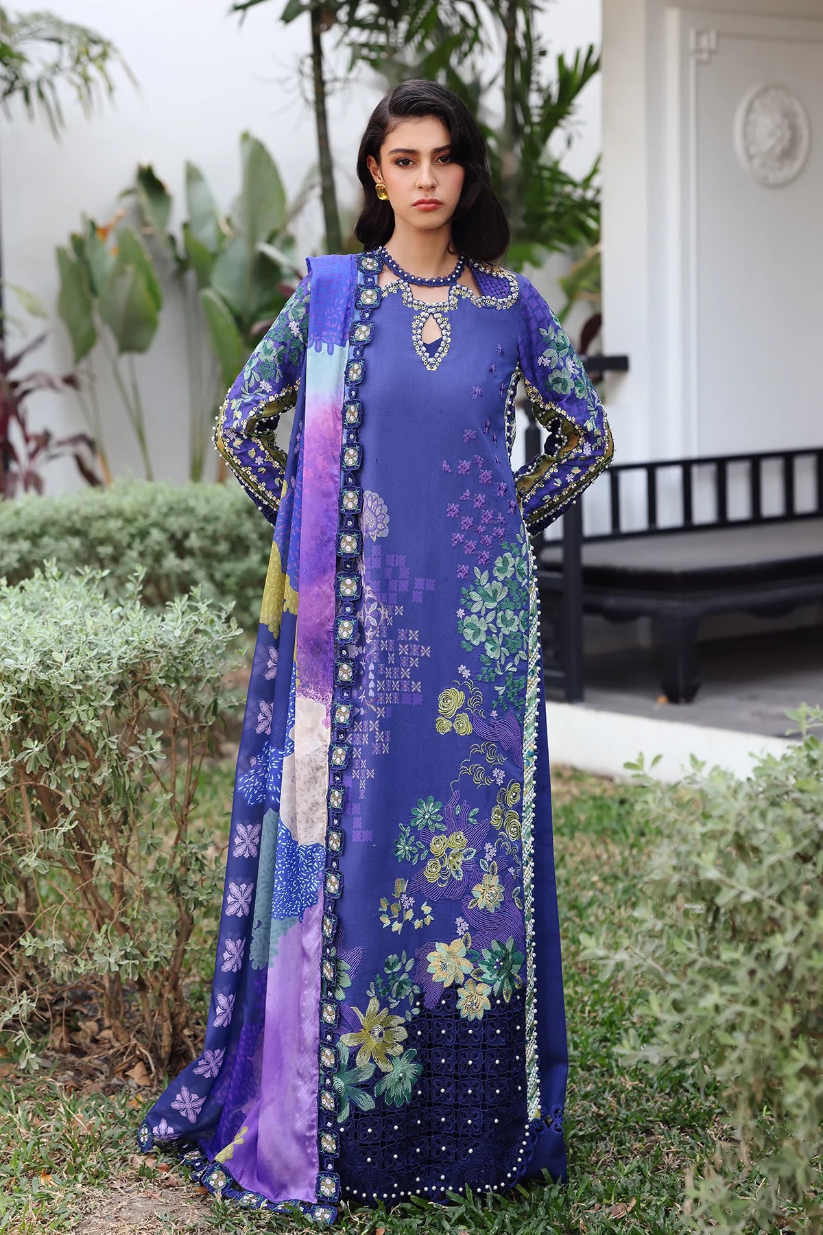 Afrozeh Summer Unstitched - Lumora