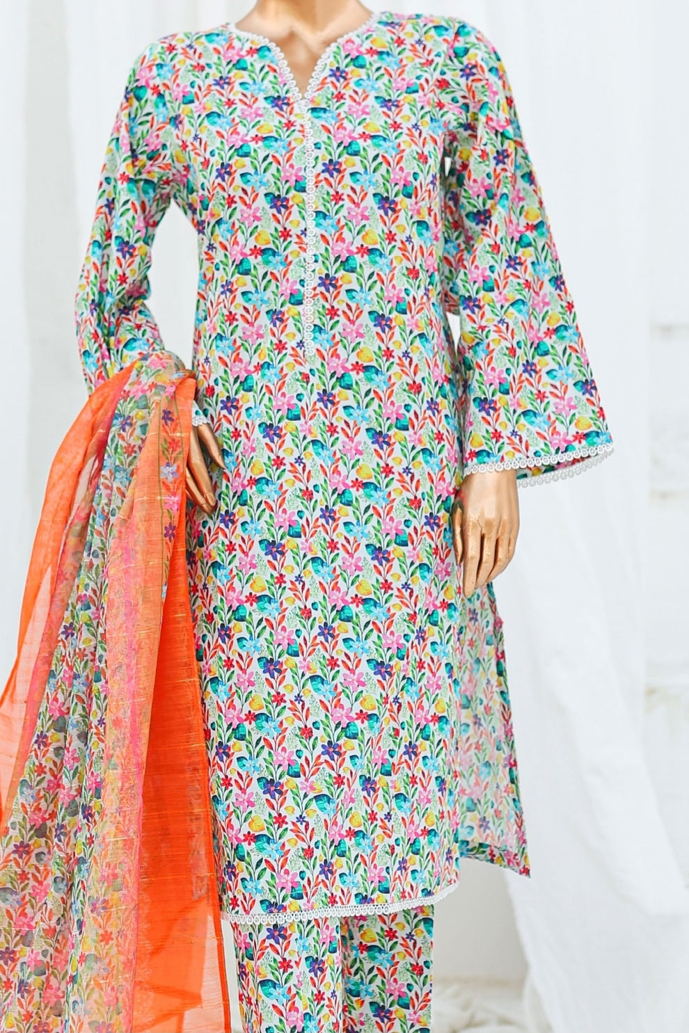 Bin Saeed Ready Made Printed Cotton Dress