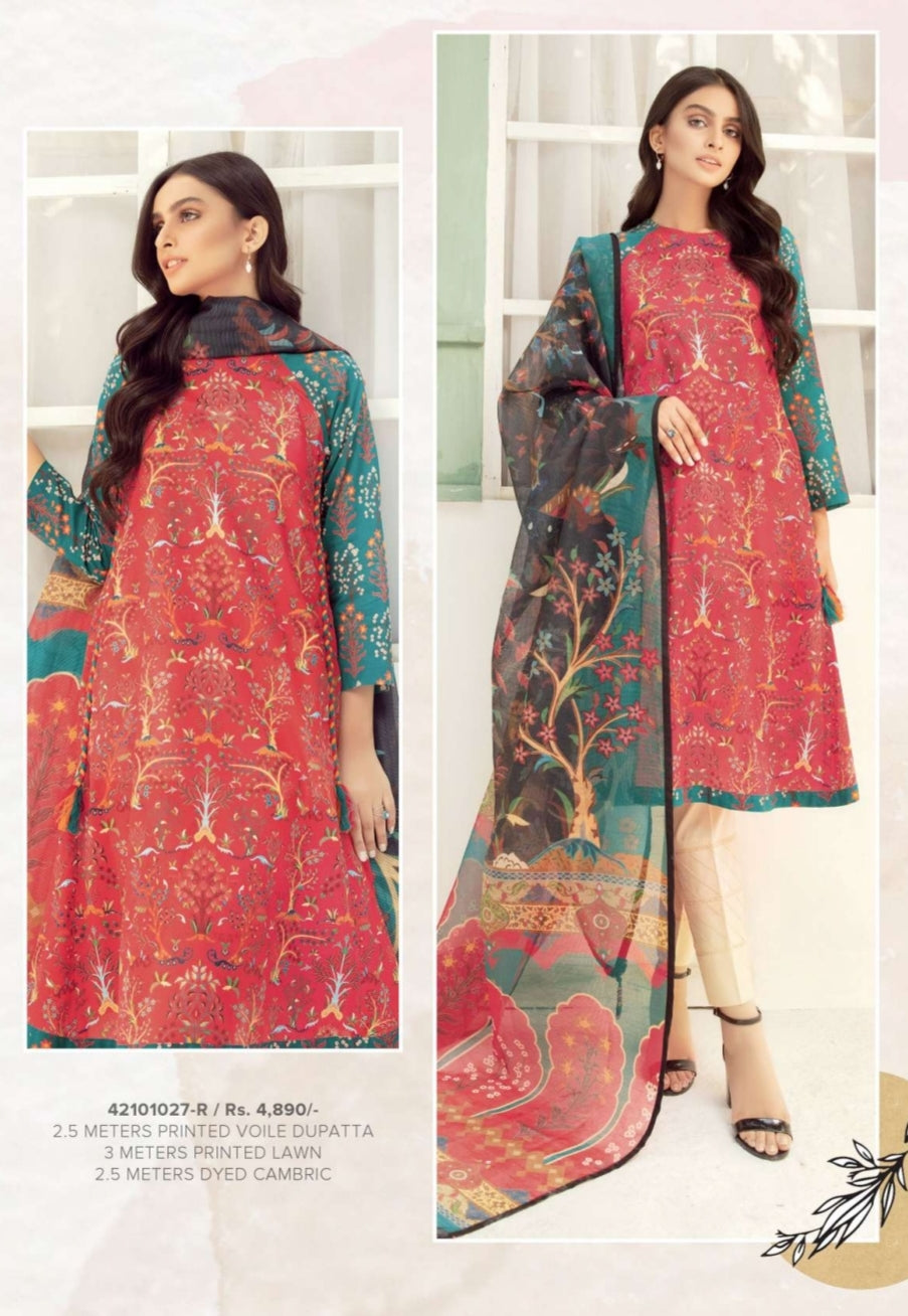 Digital Printed Super Fine Lawn, Grip Chiffon & Cambric