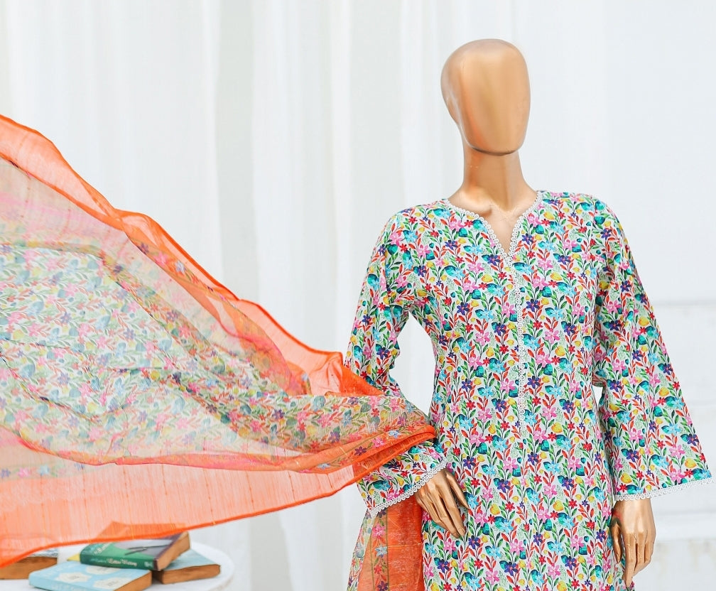 Bin Saeed Ready Made Printed Cotton Dress