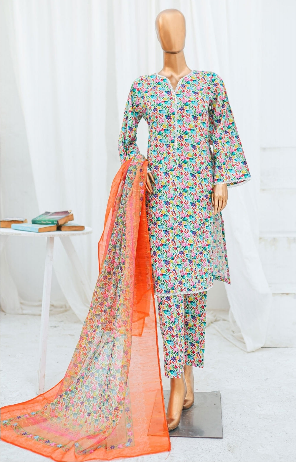 Bin Saeed Ready Made Printed Cotton Dress